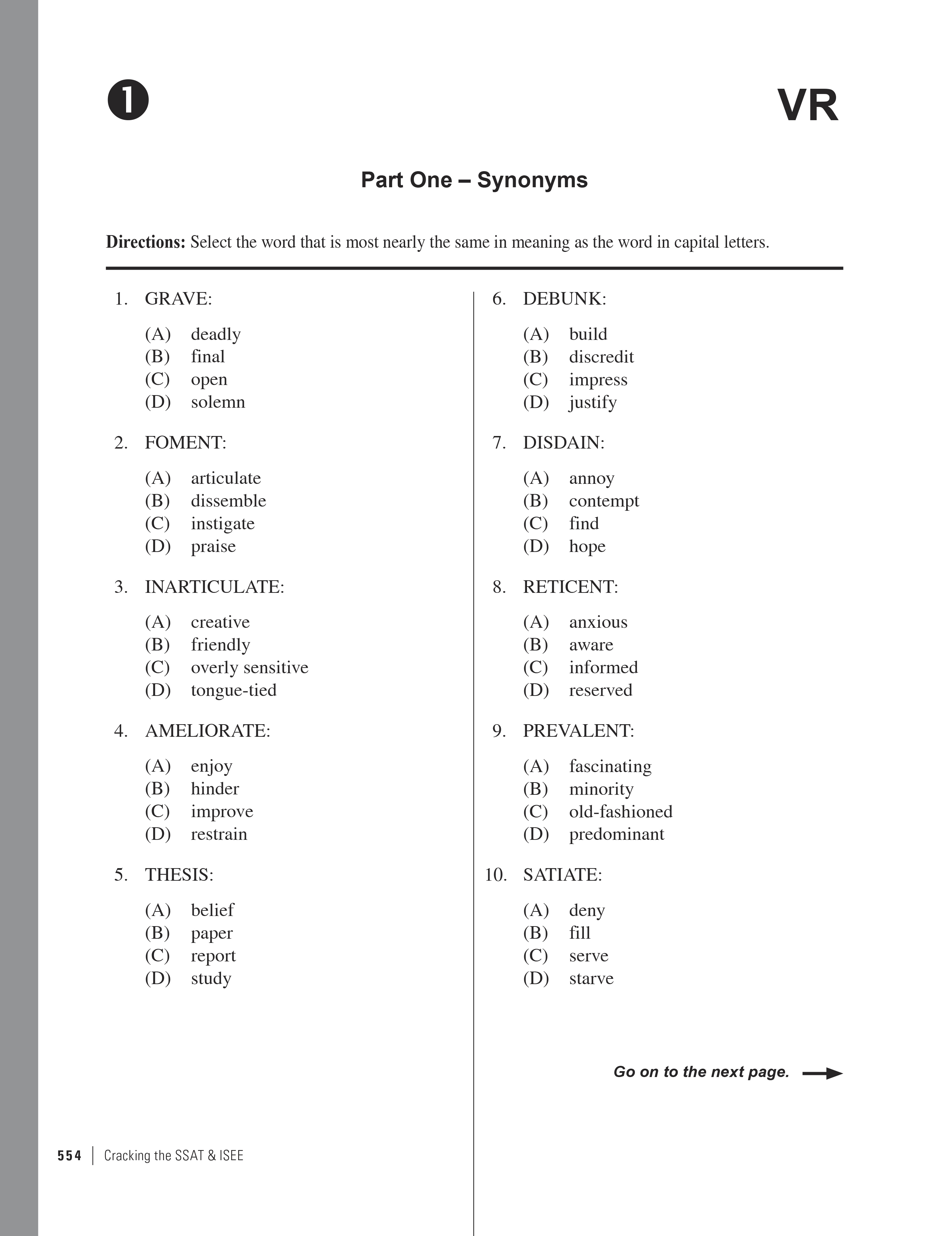 Extended Ebook Content For Cracking The SSAT ISEE 2016 Edition Upper 